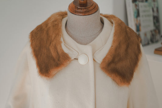 *RARE* Butter Yellow Wool Swing Coat