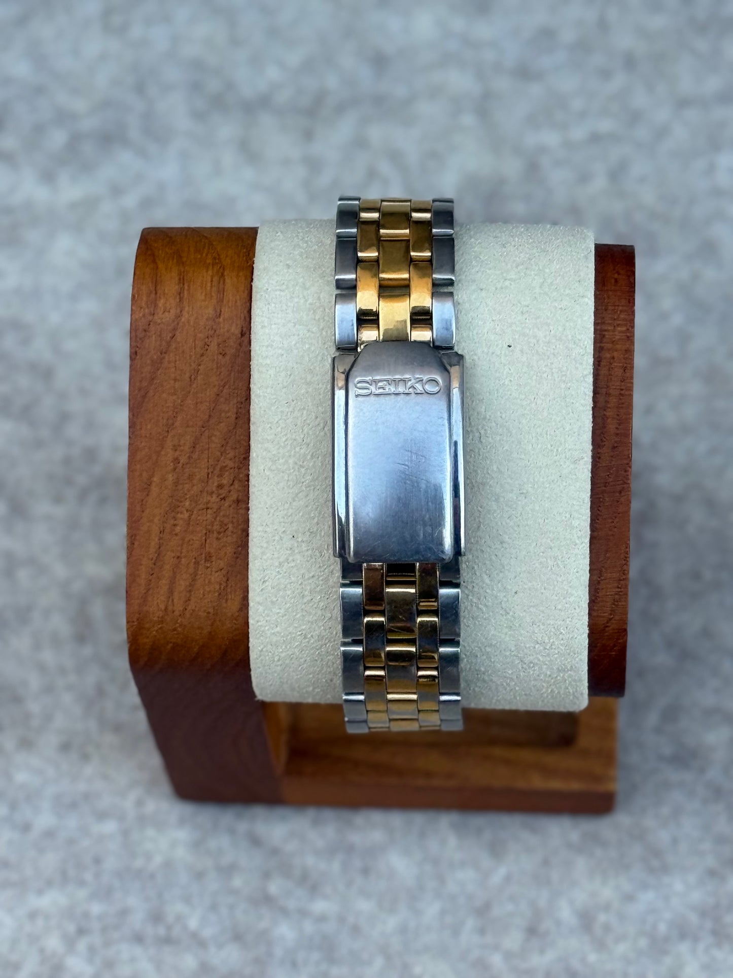 1989 Seiko Quartz Day-Date — Two-Tone Silver & Gold