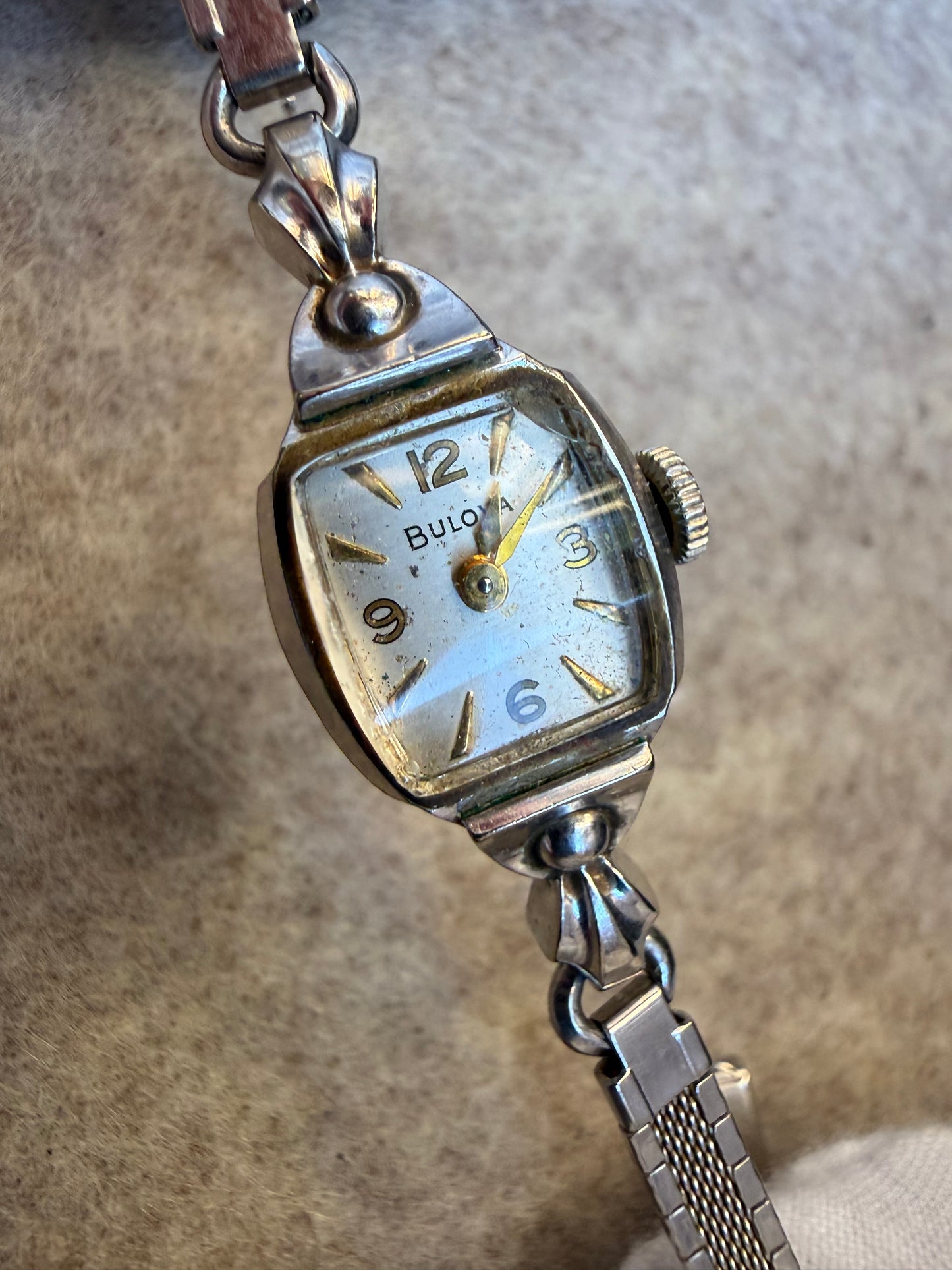 Bulova 10K Gold-Filled Cocktail Watch – Art Deco-Inspired (1951)