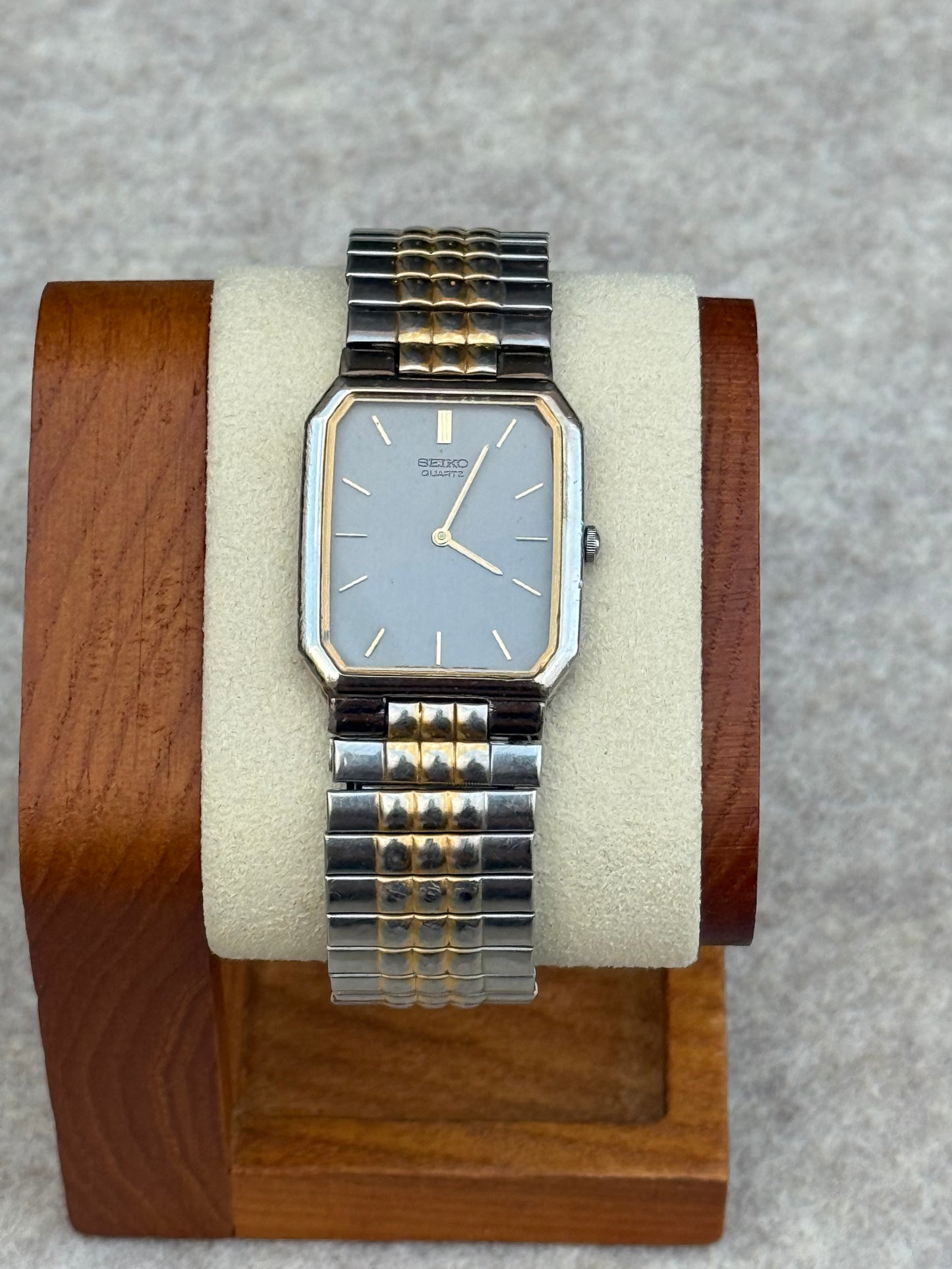 Seiko Men’s Two-Tone Rectangular Dress Watch (1995)