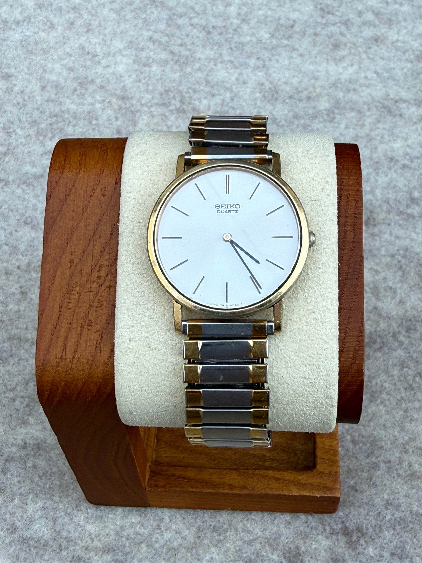June 1980s Seiko Quartz Two-Tone Dress Watch