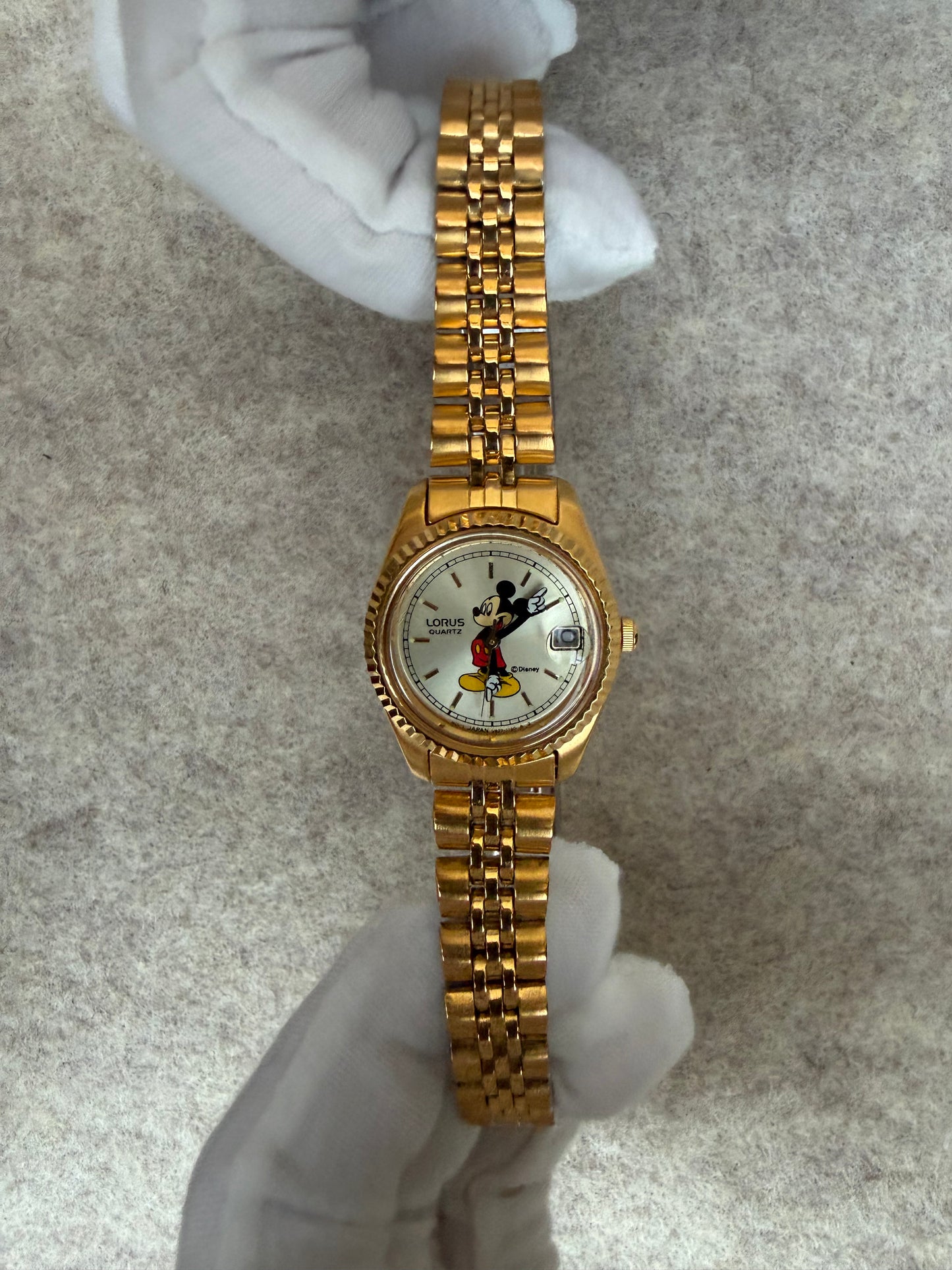 1990s Lorus by Seiko Mickey Mouse Quartz Watch (V827-0420)
