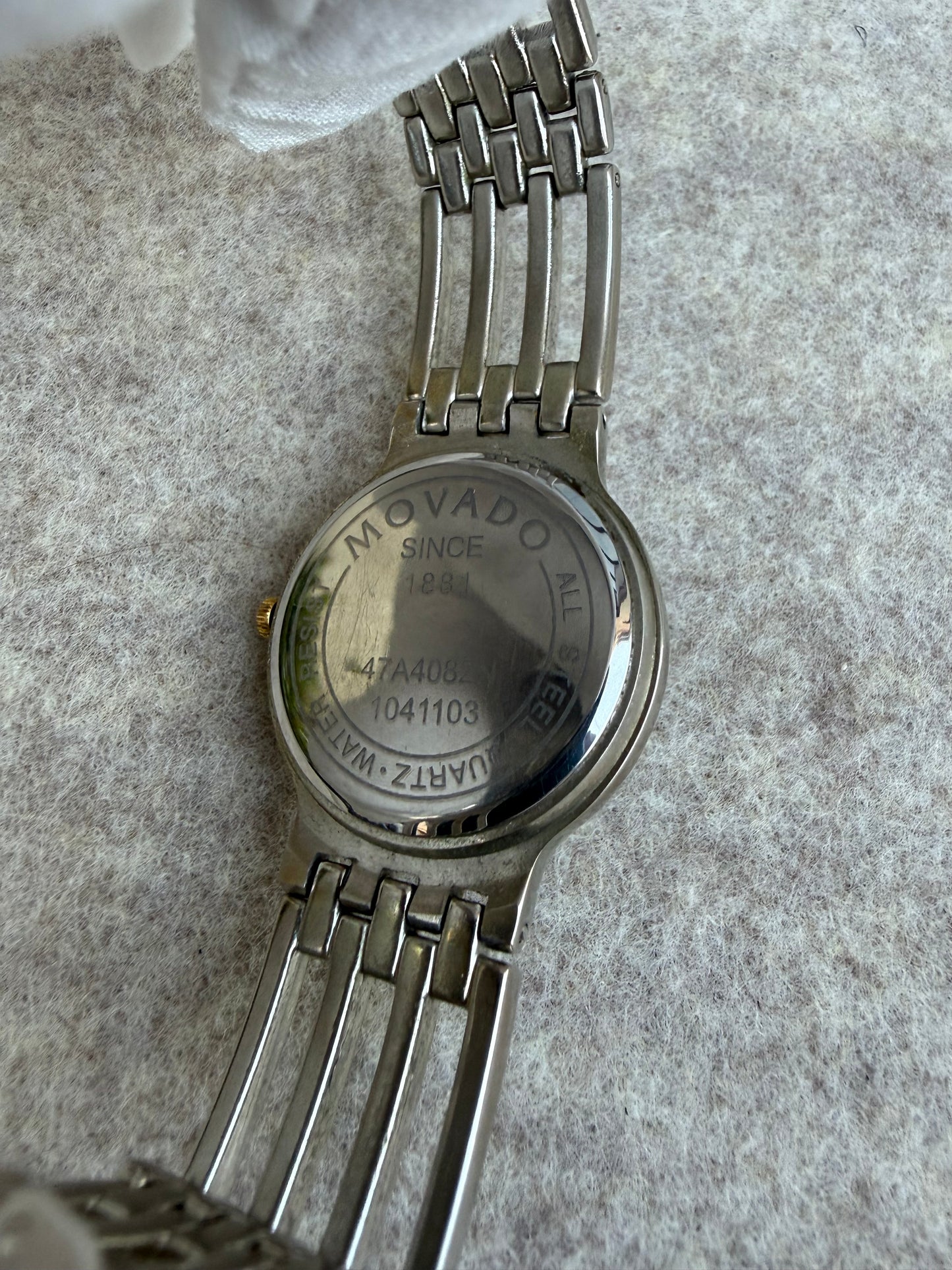 1989 Movado Museum Classic Two-Tone Quartz Watch