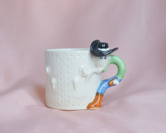 Fitz & Floyd - Cowboy and Bank Robber Mug