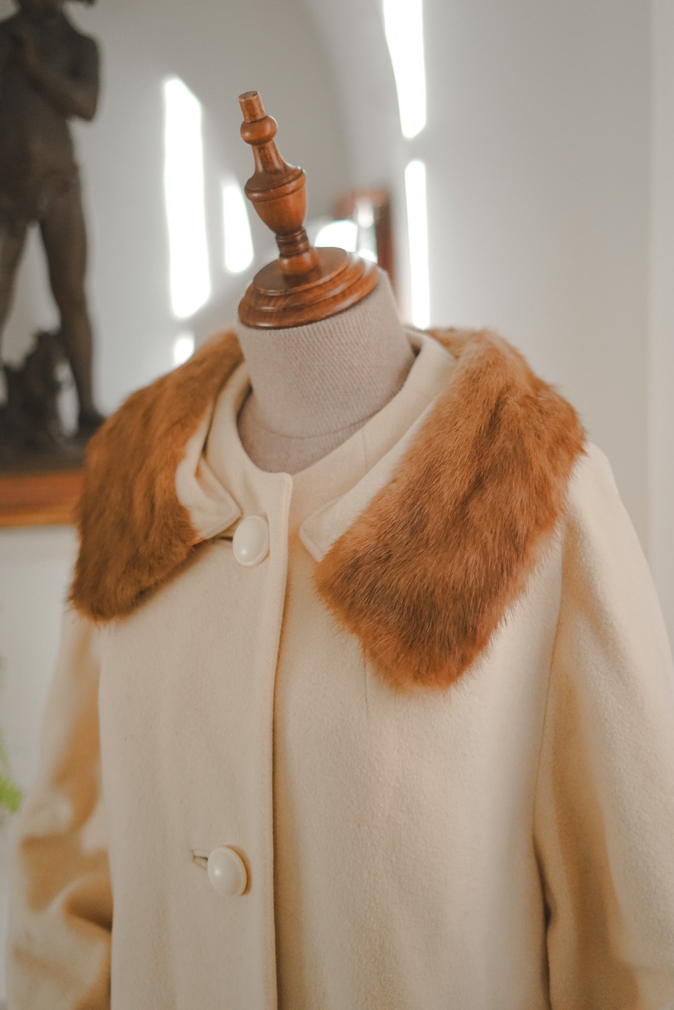 *RARE* Butter Yellow Wool Swing Coat