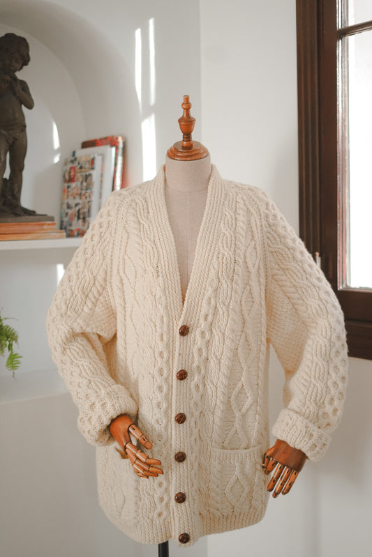 Vintage West Clare Irish Handknit Cardigan