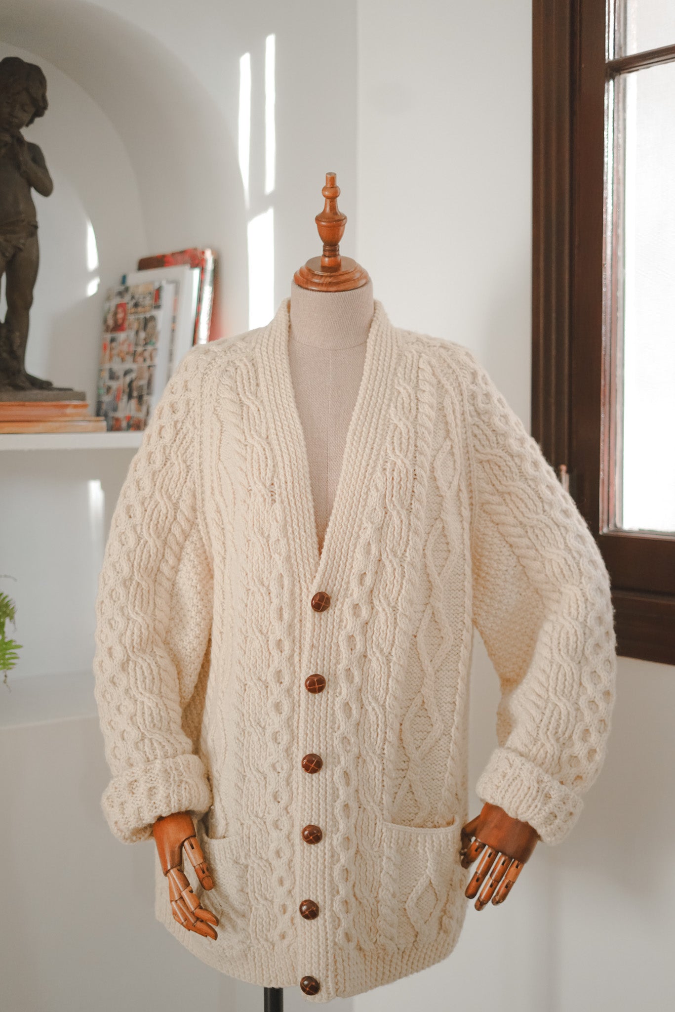 Vintage West Clare Irish Handknit Cardigan