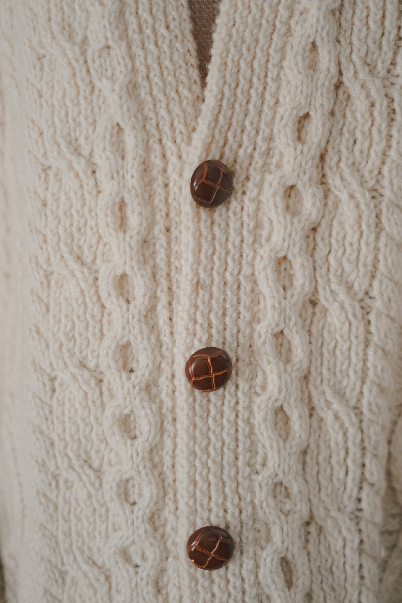 Vintage West Clare Irish Handknit Cardigan
