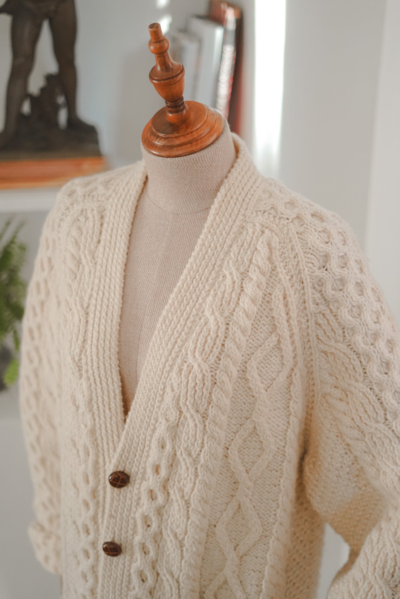 Vintage West Clare Irish Handknit Cardigan