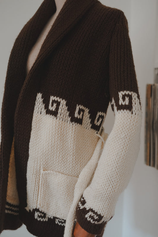 1970's Hand Knit Surf Cardigan