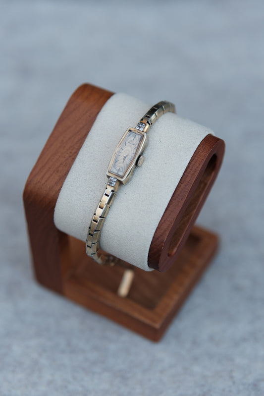 Bulova Swiss Manual Wind Diamond Accent – Guilloché Dial | Circa 1958