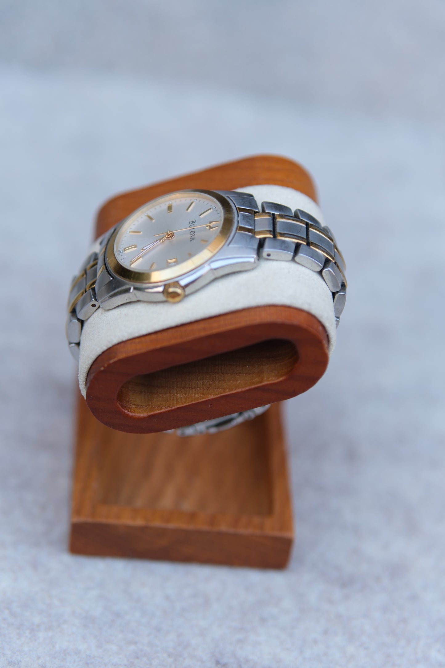 Bulova Quartz Dress Watch | White Sunburst Dial | Two-Tone | Date | 37mm | 2009