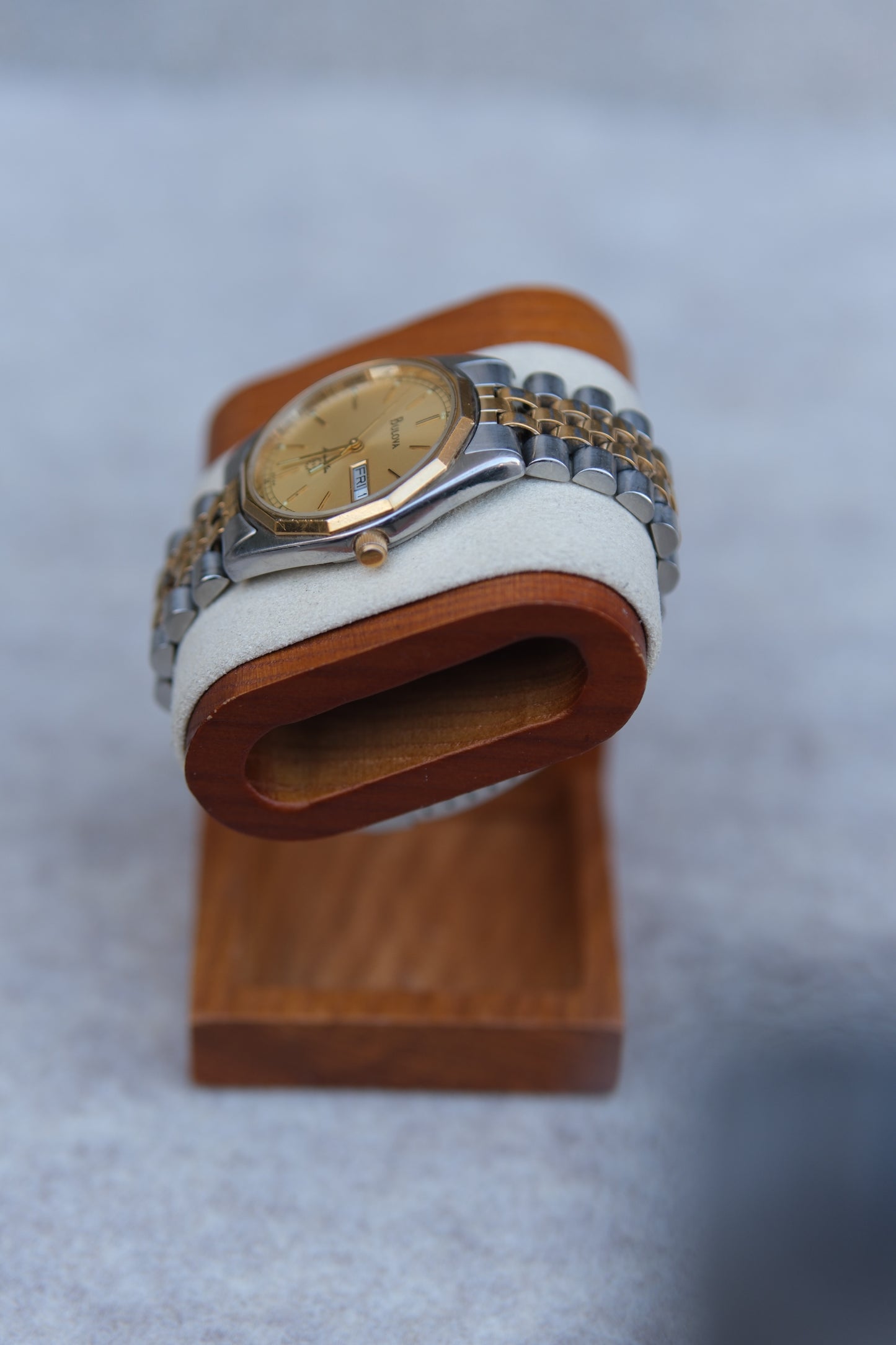 Bulova Marine Star Quartz Watch | Champagne Dial | Two-Tone Jubilee | Day-Date | 34mm