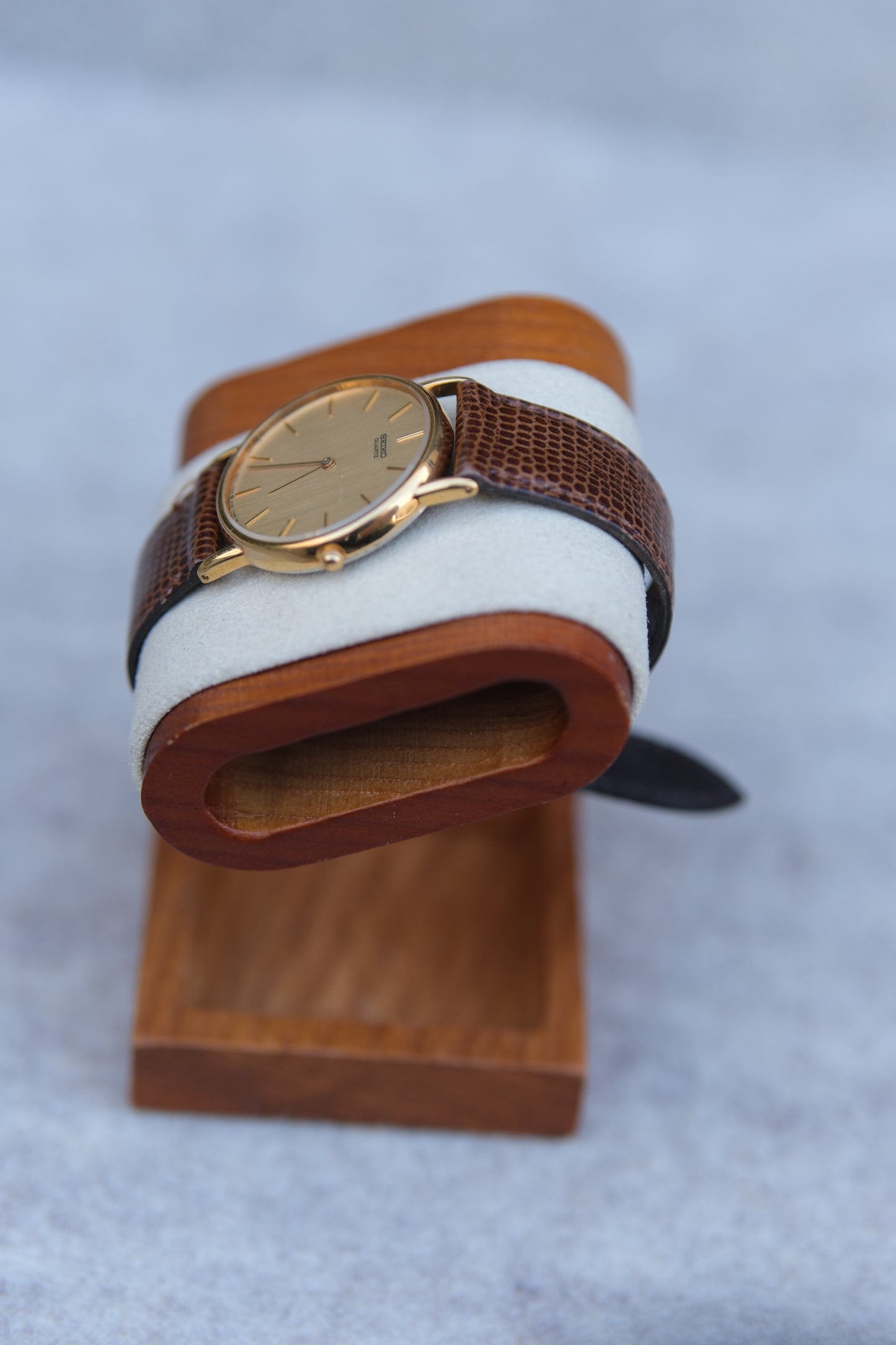August 1985 Seiko Quartz Dress Watch | Champagne Gold Dial | Gold Tone | 30mm