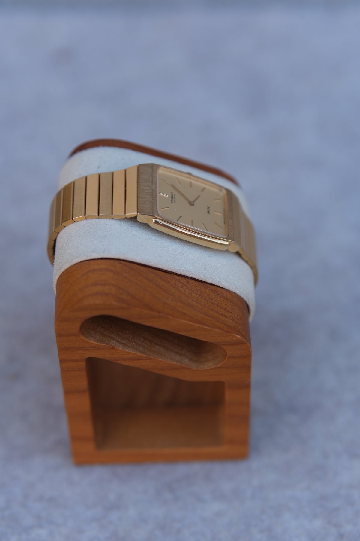 Vintage February 1997 Seiko Quartz “SX” Gold-Tone Tank Watch | Rectangular Dial | Art Deco Style