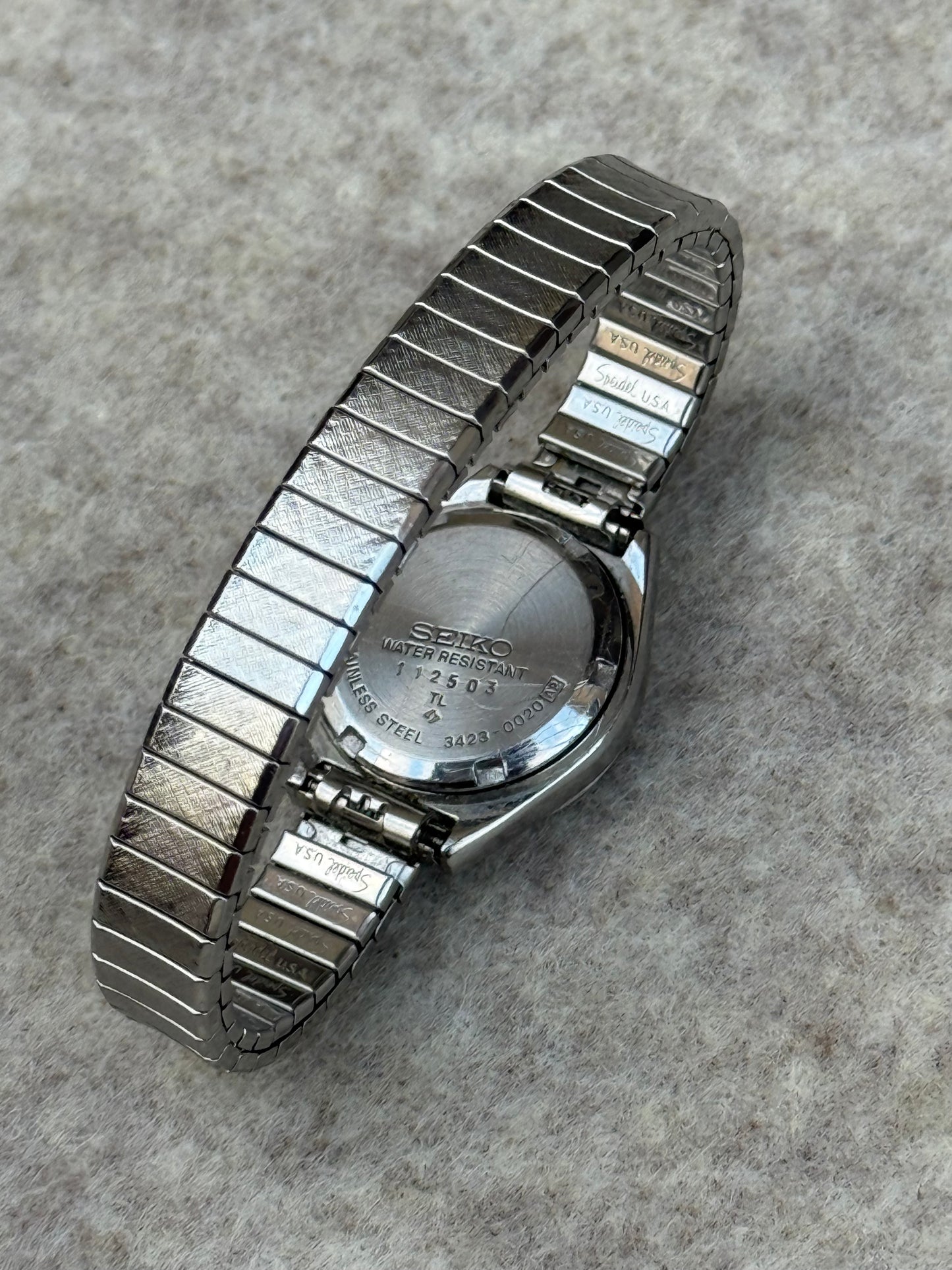 Seiko Ladies’ Stainless Steel Day-Date Dress Watch (1981)