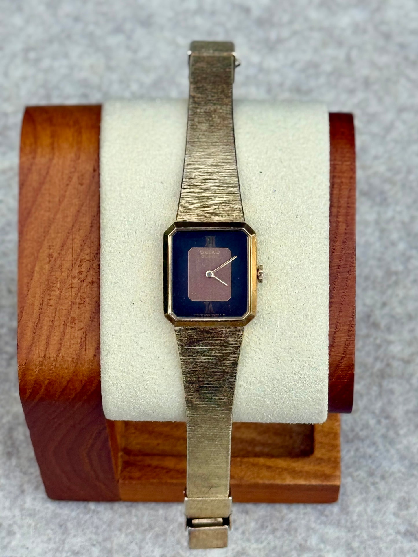 Seiko Octagonal Gold Quartz Dress Watch — May 1981