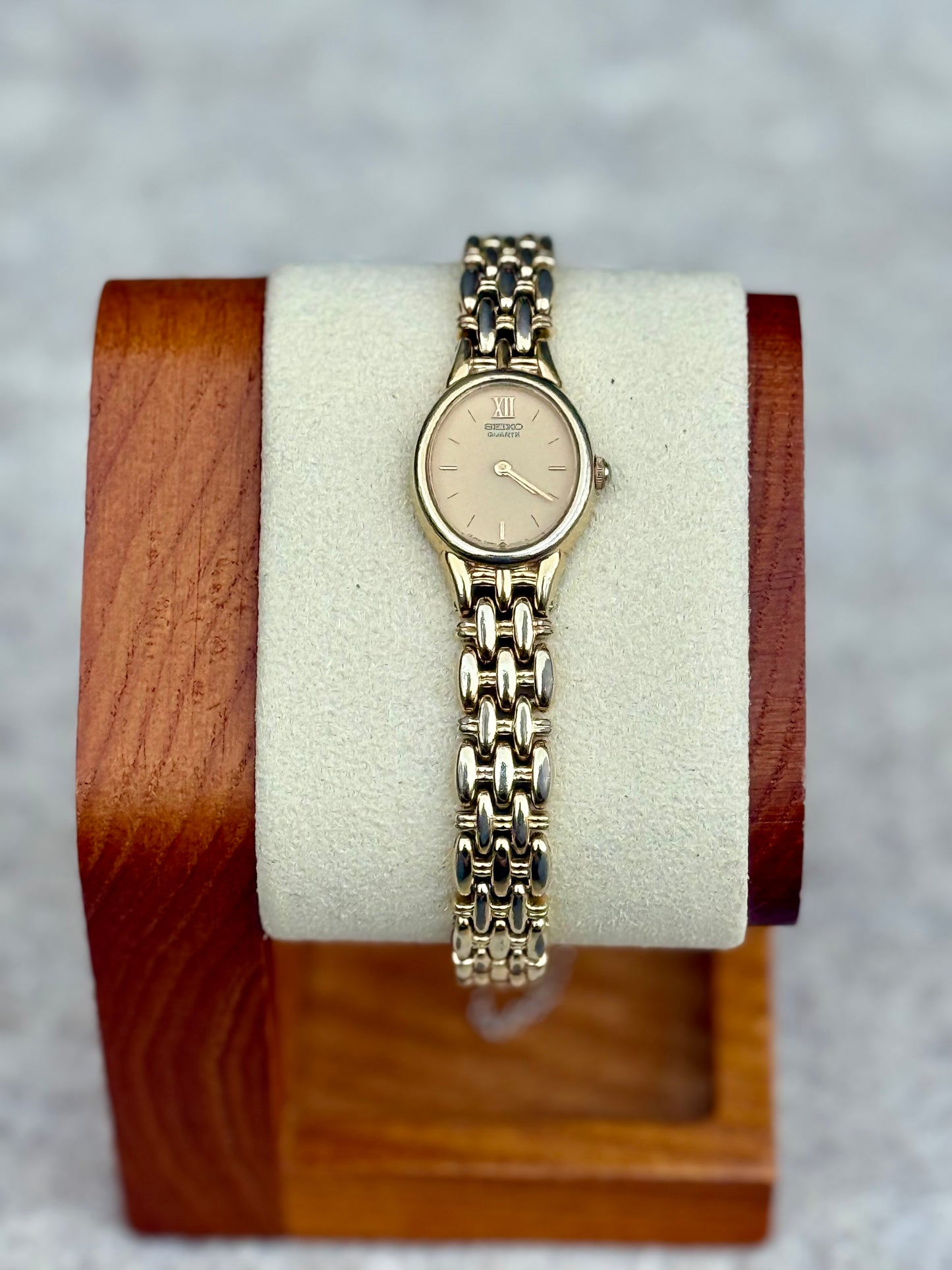 Seiko Petite Gold Dress Watch — February 1996