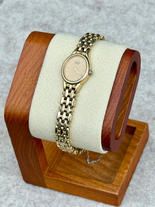 Seiko Petite Gold Dress Watch — February 1996