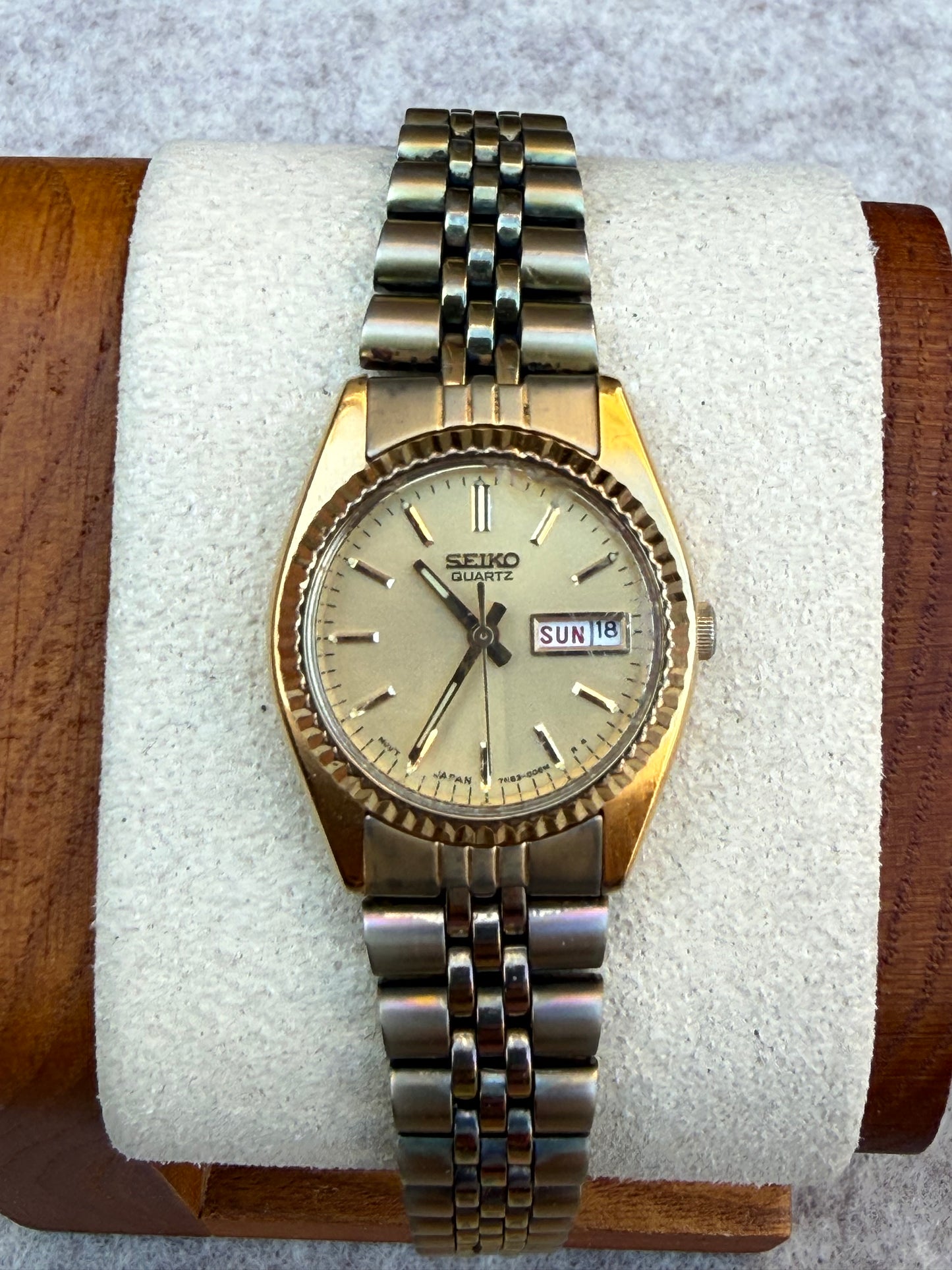 Seiko Quartz Two-Tone Day-Date Dress Watch | October 1988