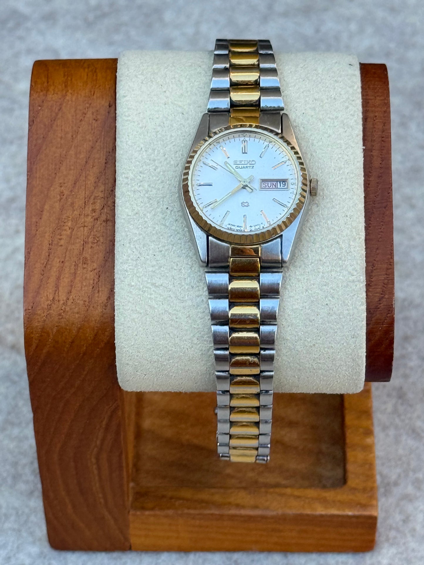 Seiko Quartz Two-Tone Day-Date Dress Watch | July 1978