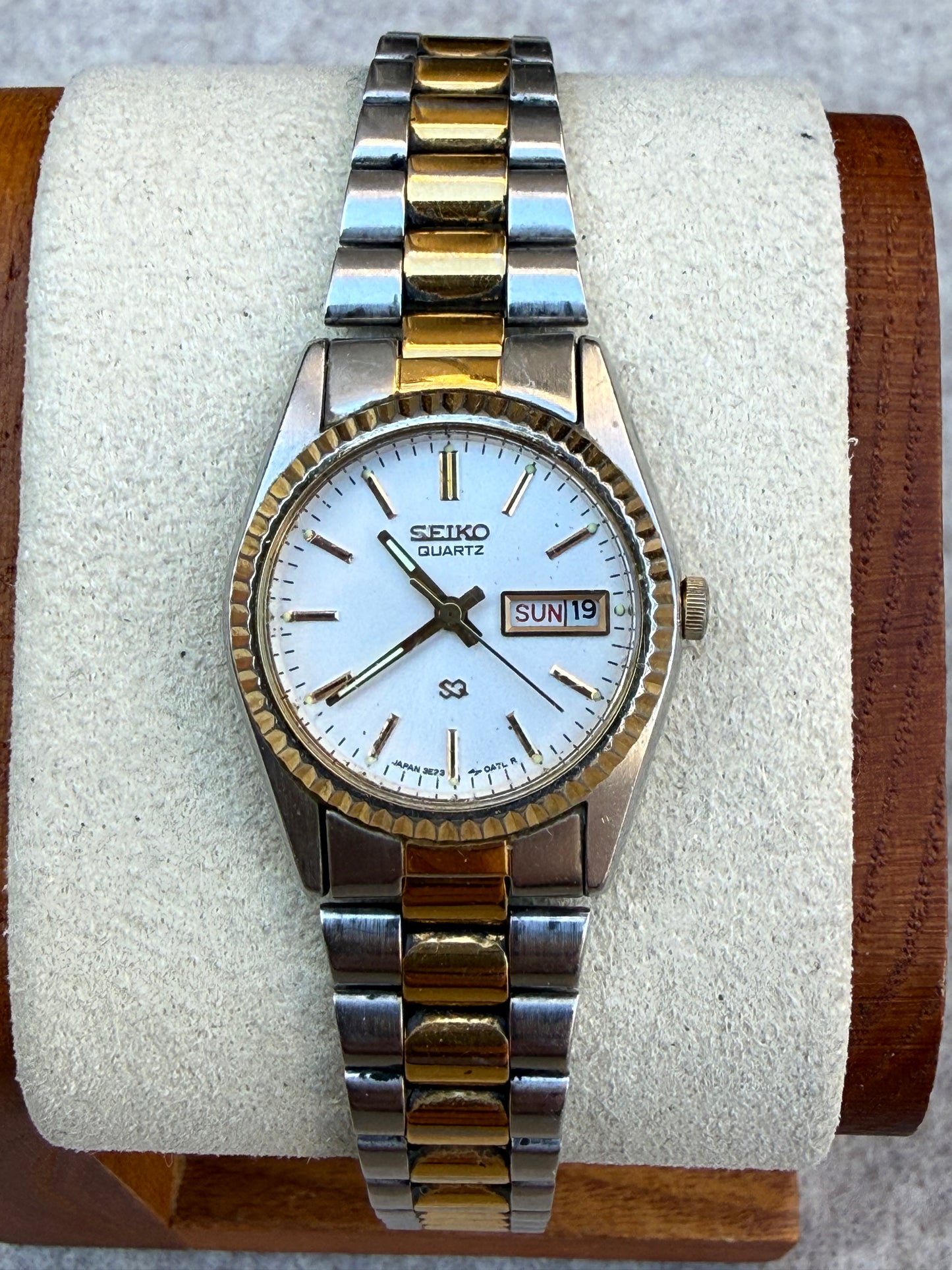 Seiko Quartz Two-Tone Day-Date Dress Watch | July 1978