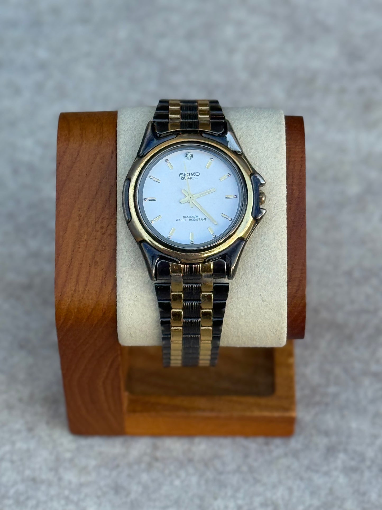 Seiko Diamond Quartz Watch – Two Tone – June 1990